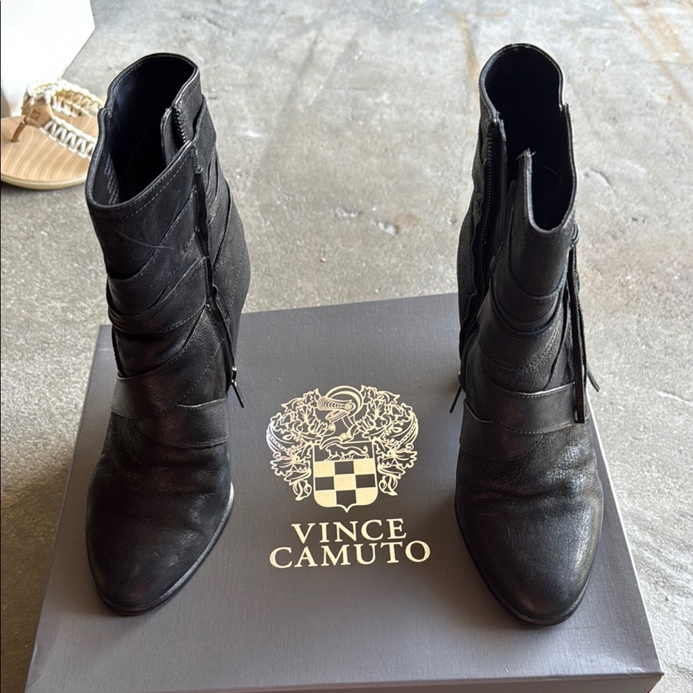 Vince Camuto Black Heeled Boots